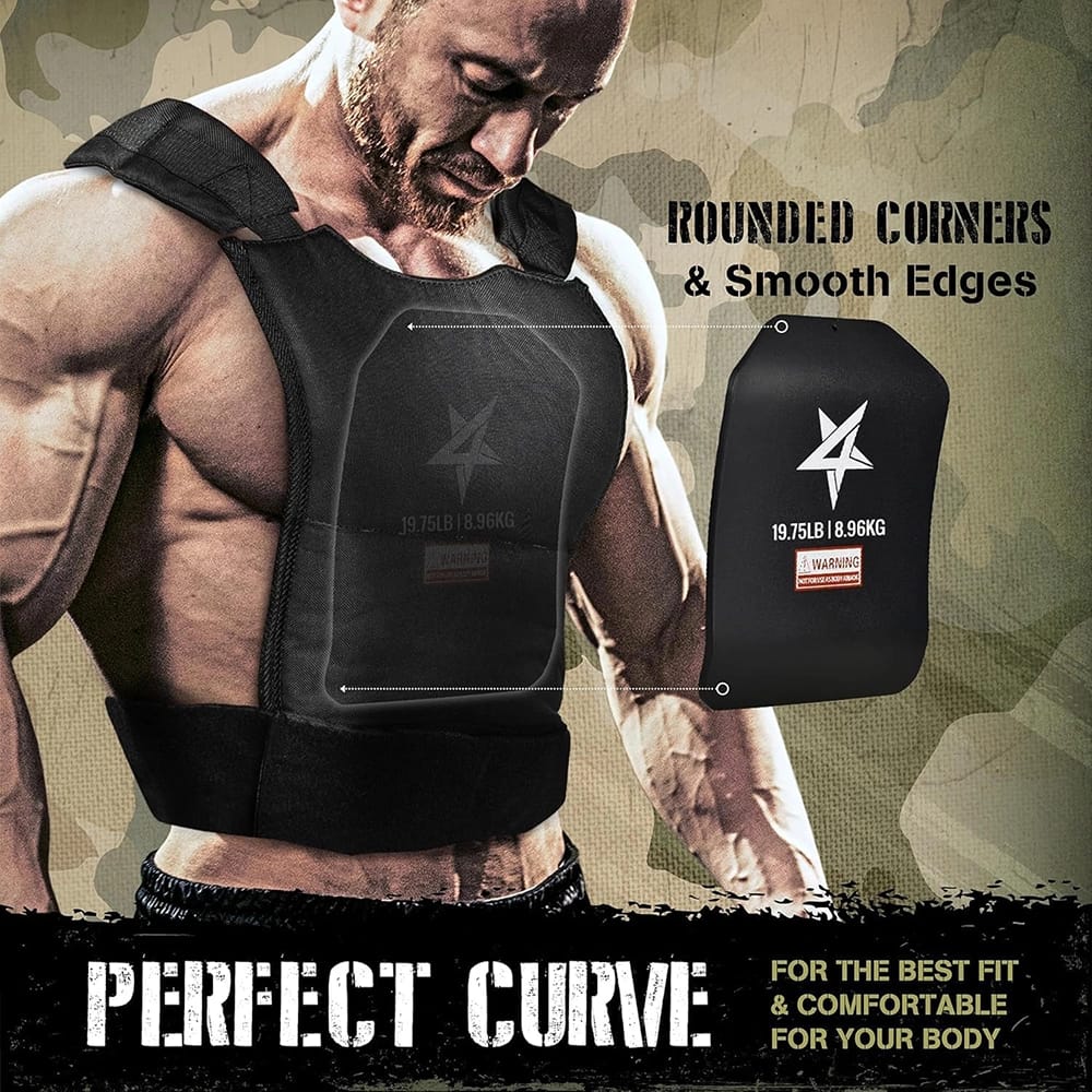 Yes4All Weight Vest Plates, 2 ct, 19.75 lbs