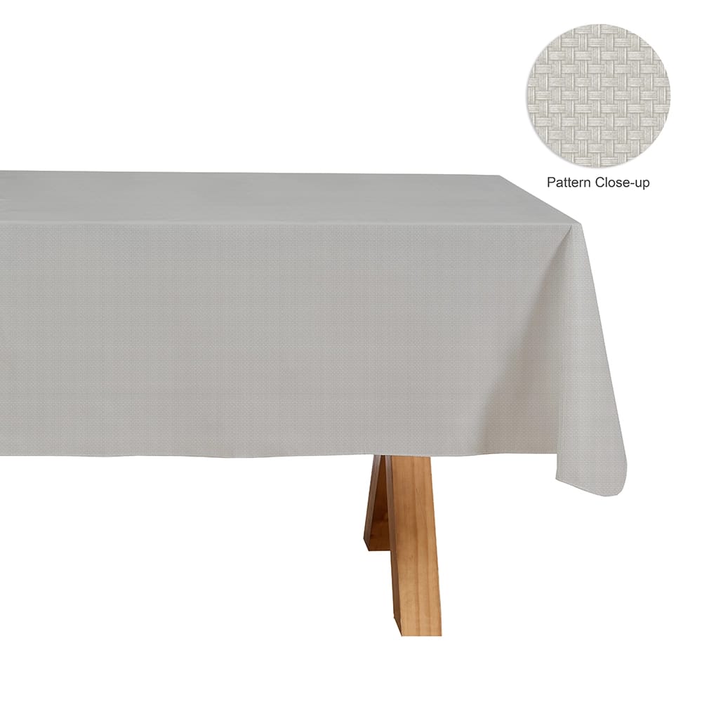 Outdoor Living Vinyl Tablecloth with Flannel Backing
