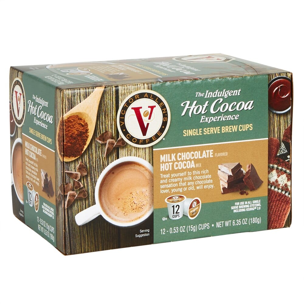 Victor Allen's Indulgent Hot Cocoa Experience Brew Cups, 12 Count