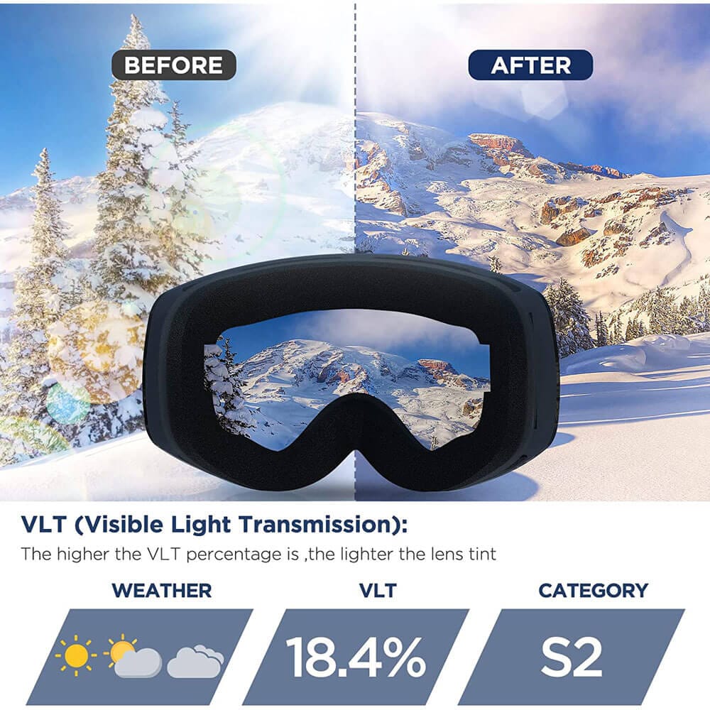 Camdive Anti-Fog Ski Goggles