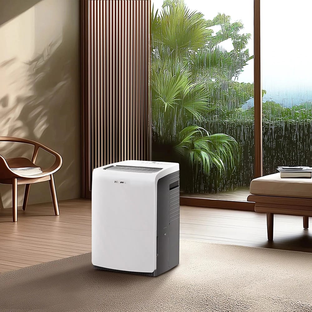 Hisense 60-Pint Room Dehumidifier with Built-In Pump, White (Factory Refurbished)
