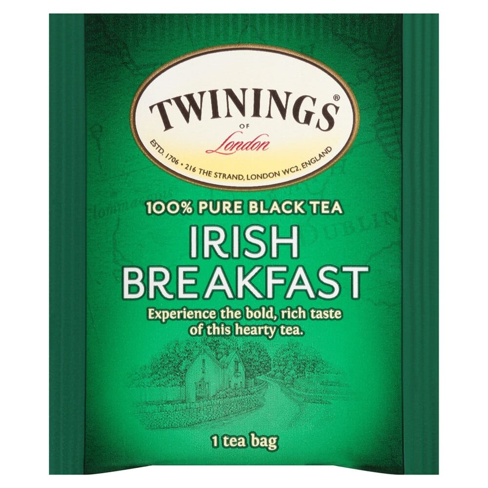 Twinings of London Irish Breakfast Black Tea Bags, 20 Count