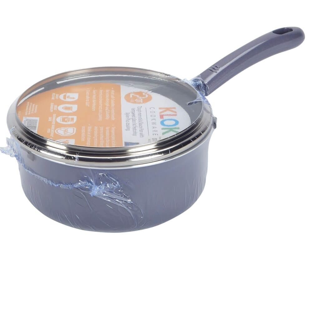 Klok Aluminum 2 Qt Nonstick Sauce Pan with Lid