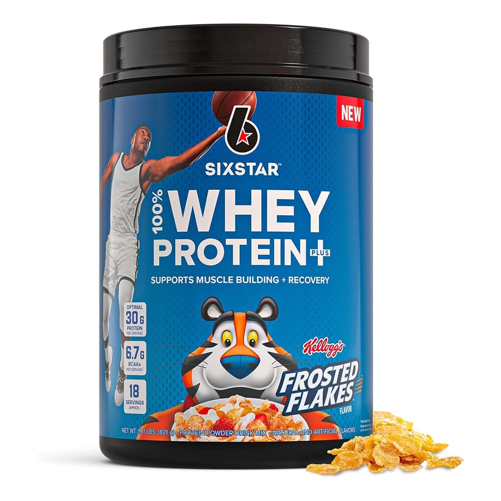 Six Star Whey Protein Powder Plus, Frosted Flakes Flavor, 1.8 lbs