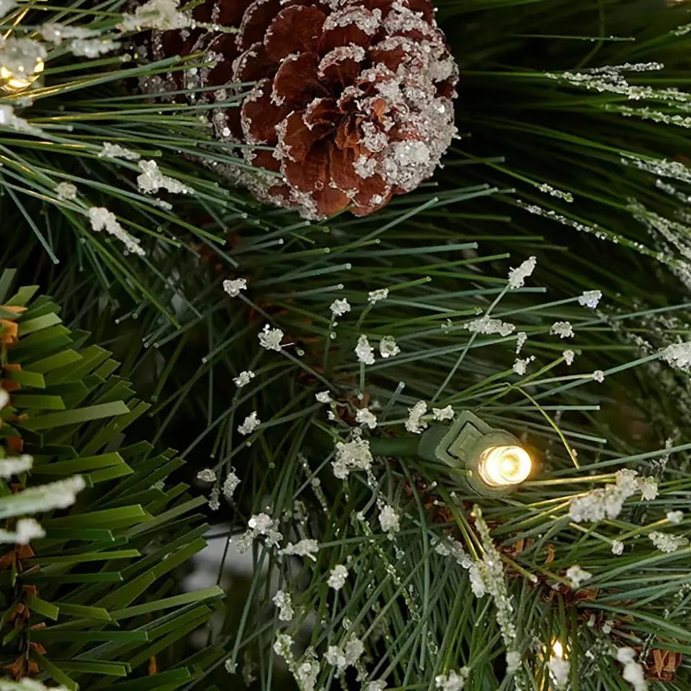 6' Glistening Mountain Pre-Lit Christmas Tree