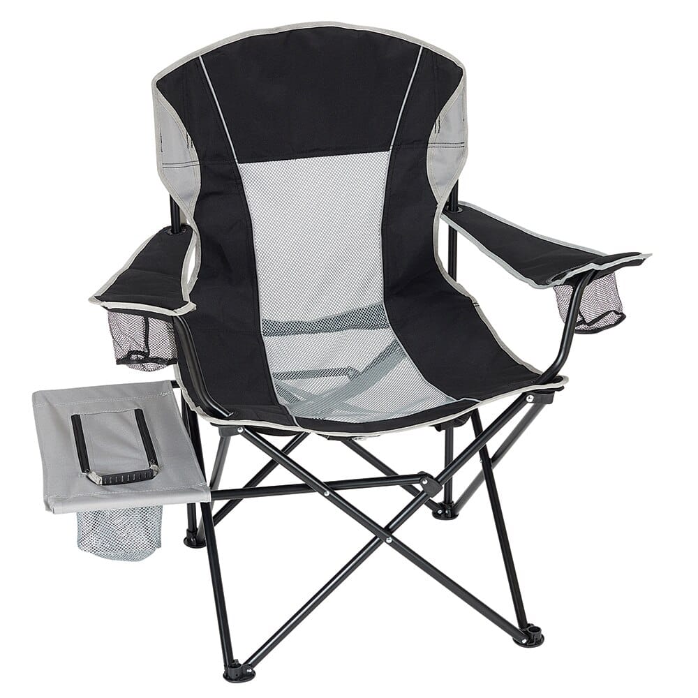 Oversized Folding Camp Chair with Side Table