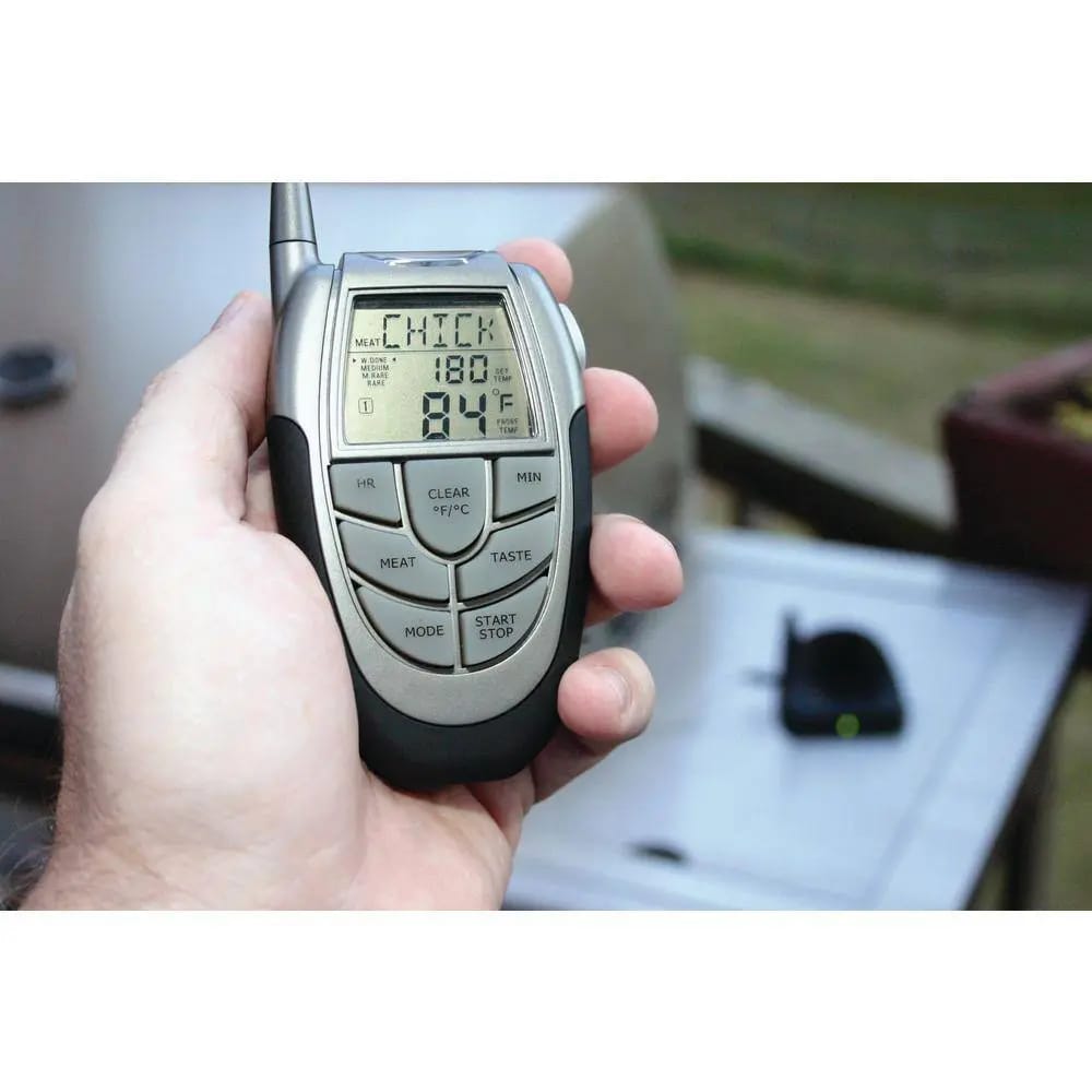 Mr. Bar-B-Q Remote Digital Meat Temperature Gauge with Stainless Steel Probe