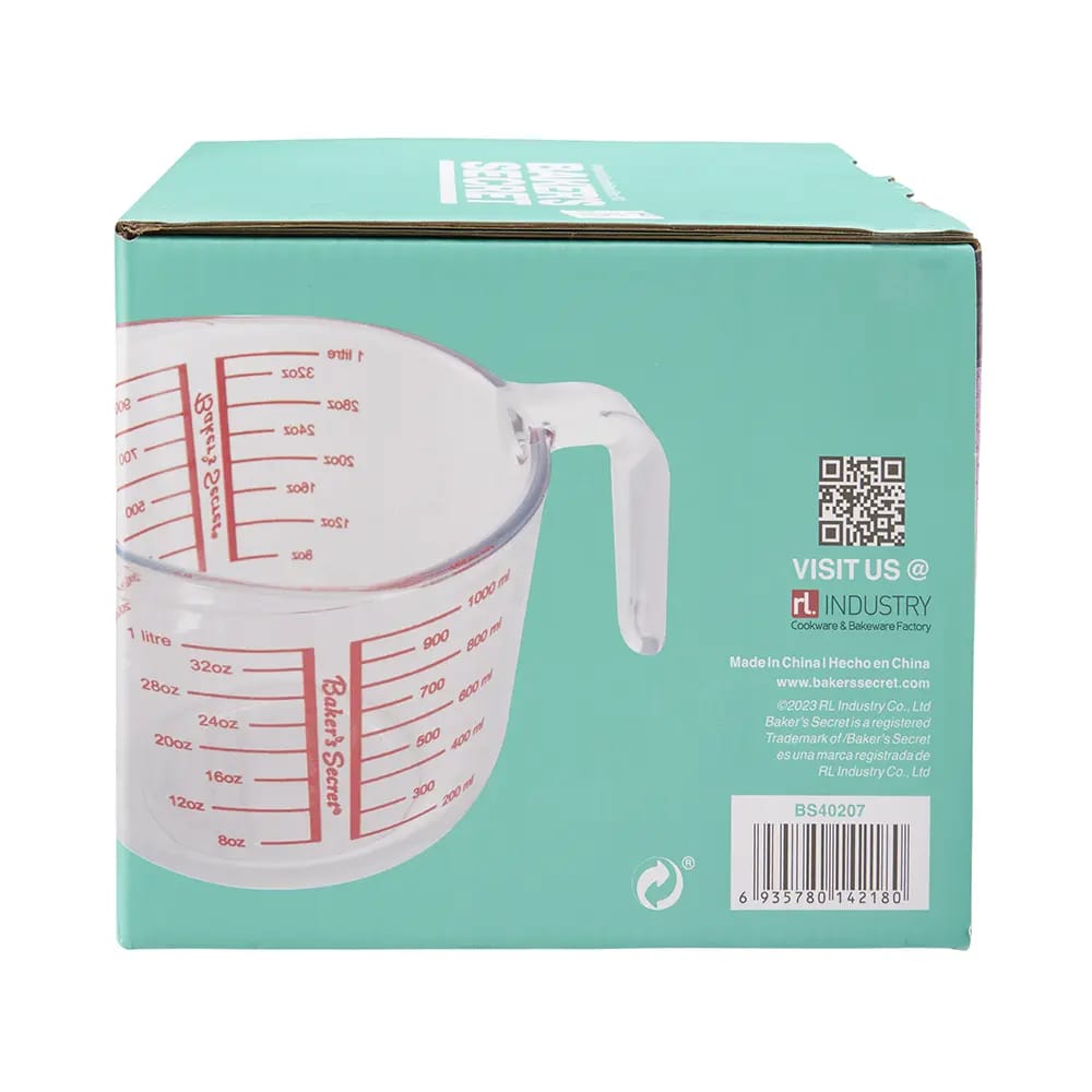Baker's Secret Glass Measuring Cup, 1000 ml