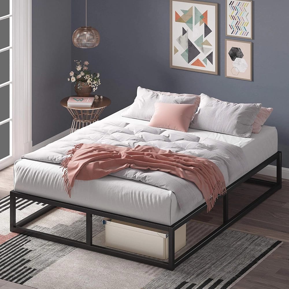 Zinus 10" Platform Low Profile Bed Frame, Black
