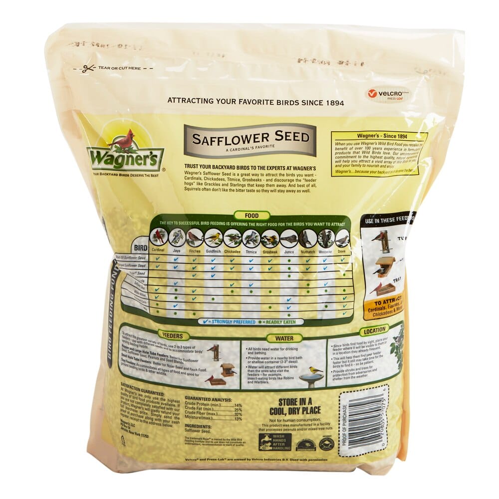 Wagner's Safflower Seed Deluxe Wild Bird Food