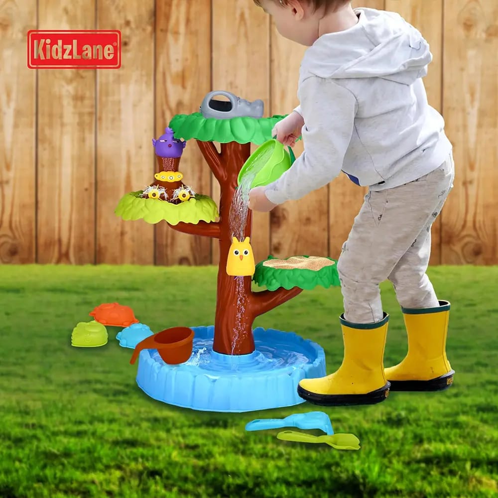 KidzLane Kids 3-Tier Water Playset, 16 Pieces