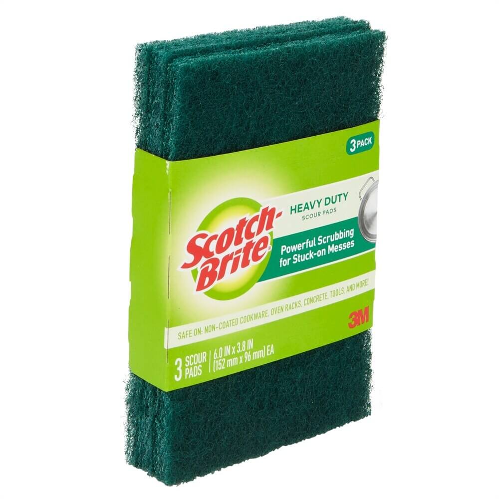 Scotch-Brite Heavy-Duty Scour Pads, 3 Count