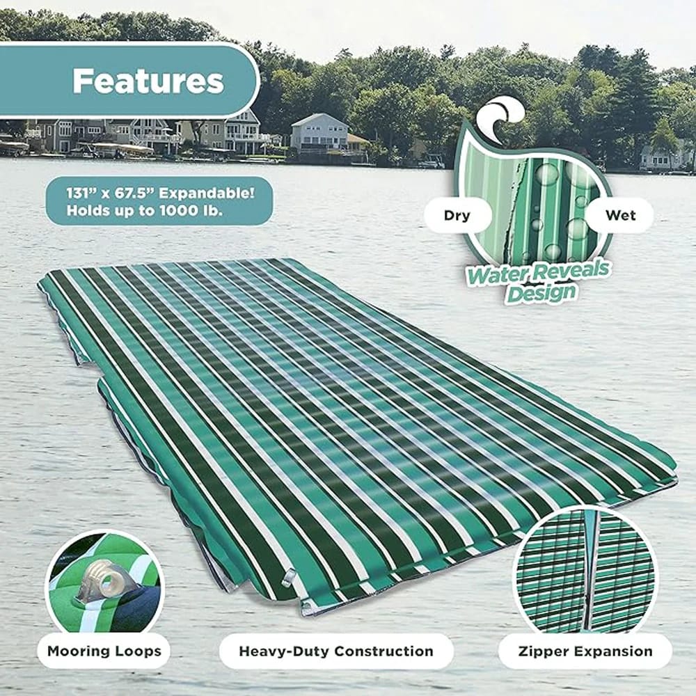 Aqua Leisure Supersized Floating Mat Raft, 11' x 5.6'