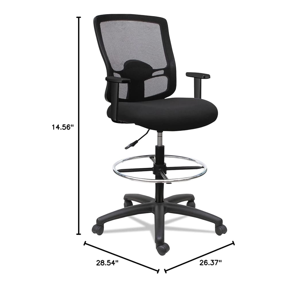 Alera ALE Etros Series Mesh Stool, Black