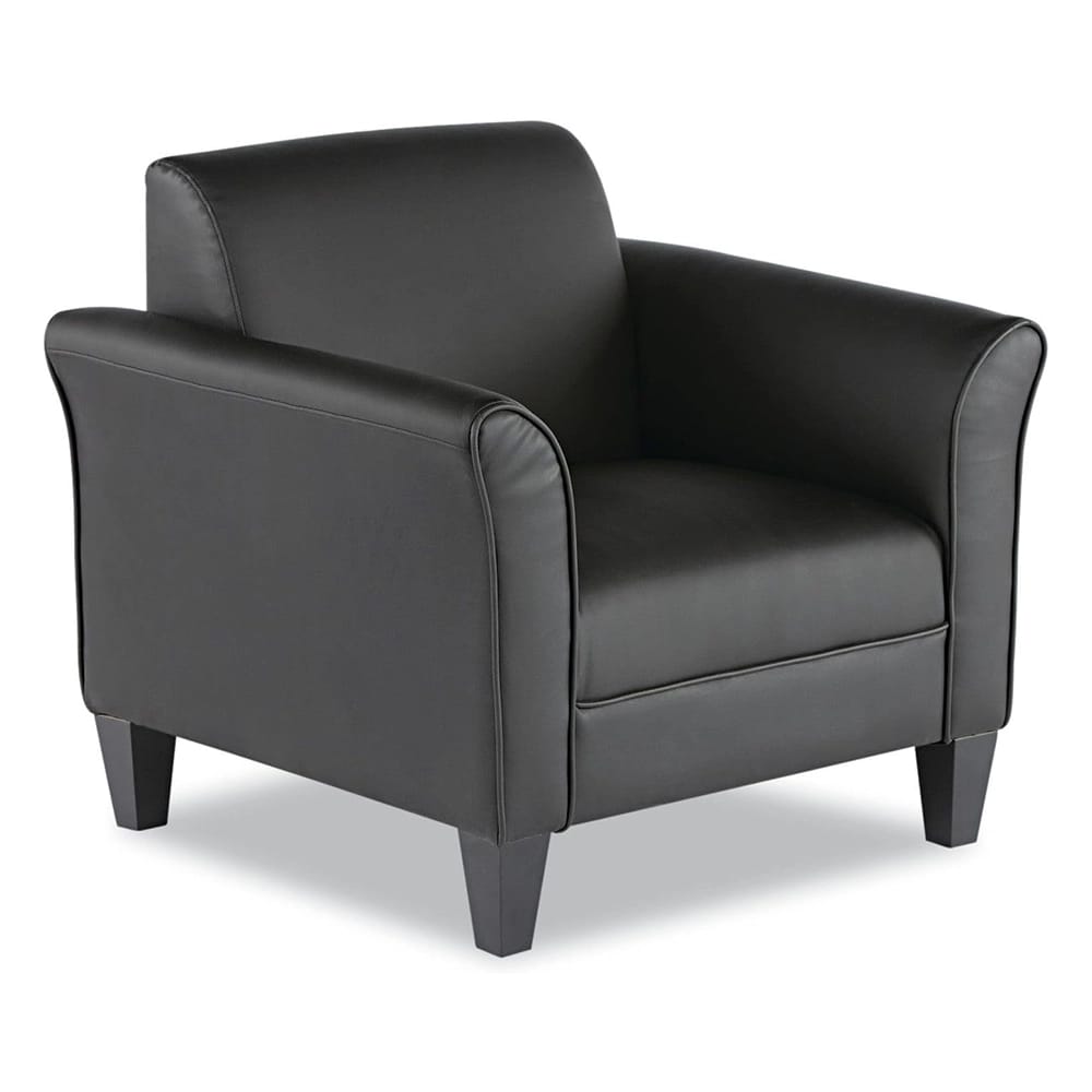 Alera Reception Lounge Series Club Chair, Black