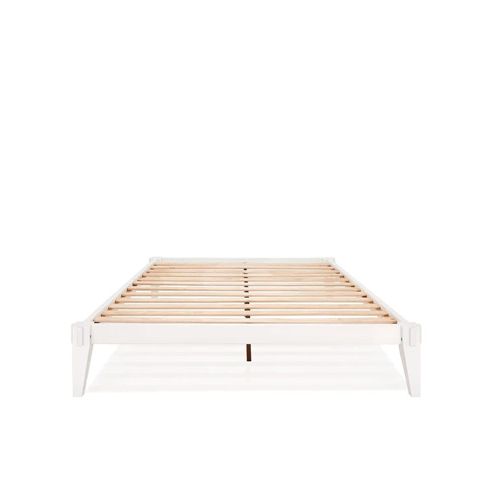 Bme Chalipa Queen Bed Frame, Ivory White