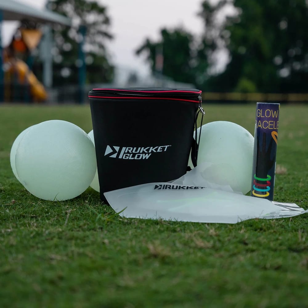Rukket Sports Glow-in-the-Dark Kickball Game Set with Quick Charger
