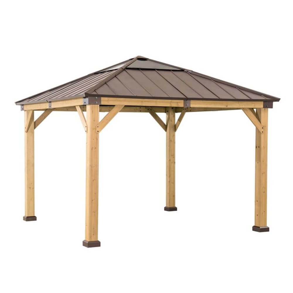 Kingston 11' x 11' Cedar Framed Hardtop Gazebo