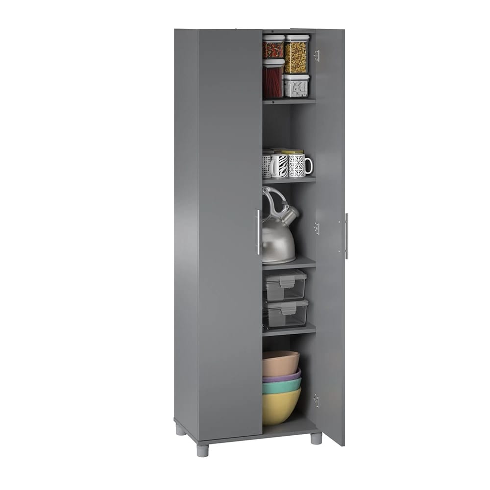 Freestanding Utility Storage Cabinet, Graphite