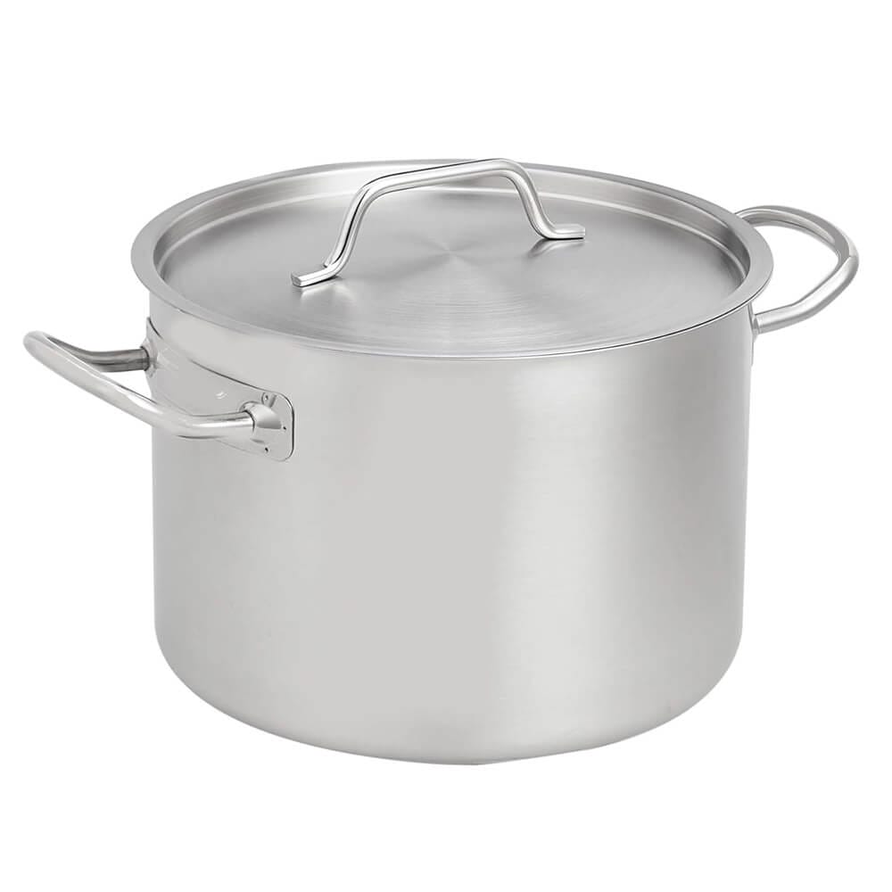 Stainless Steel Aluminum-Clad 10 Quart Stock Pot with Cover