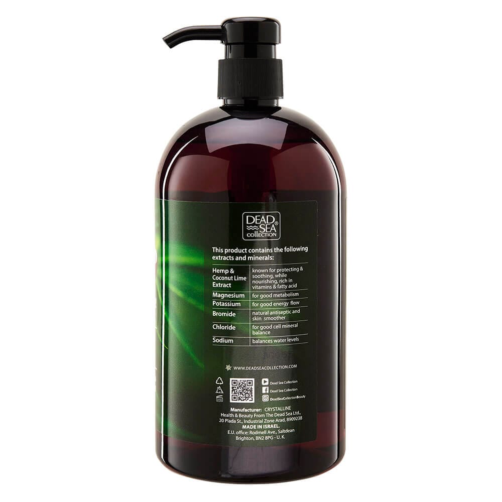 Dead Sea Hemp and Coconut Lime Mineral Body Wash, 33.8 oz