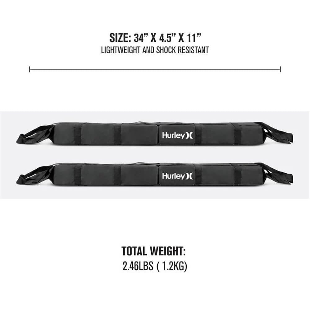 Hurley 10-Piece Padded Roof Rack Set
