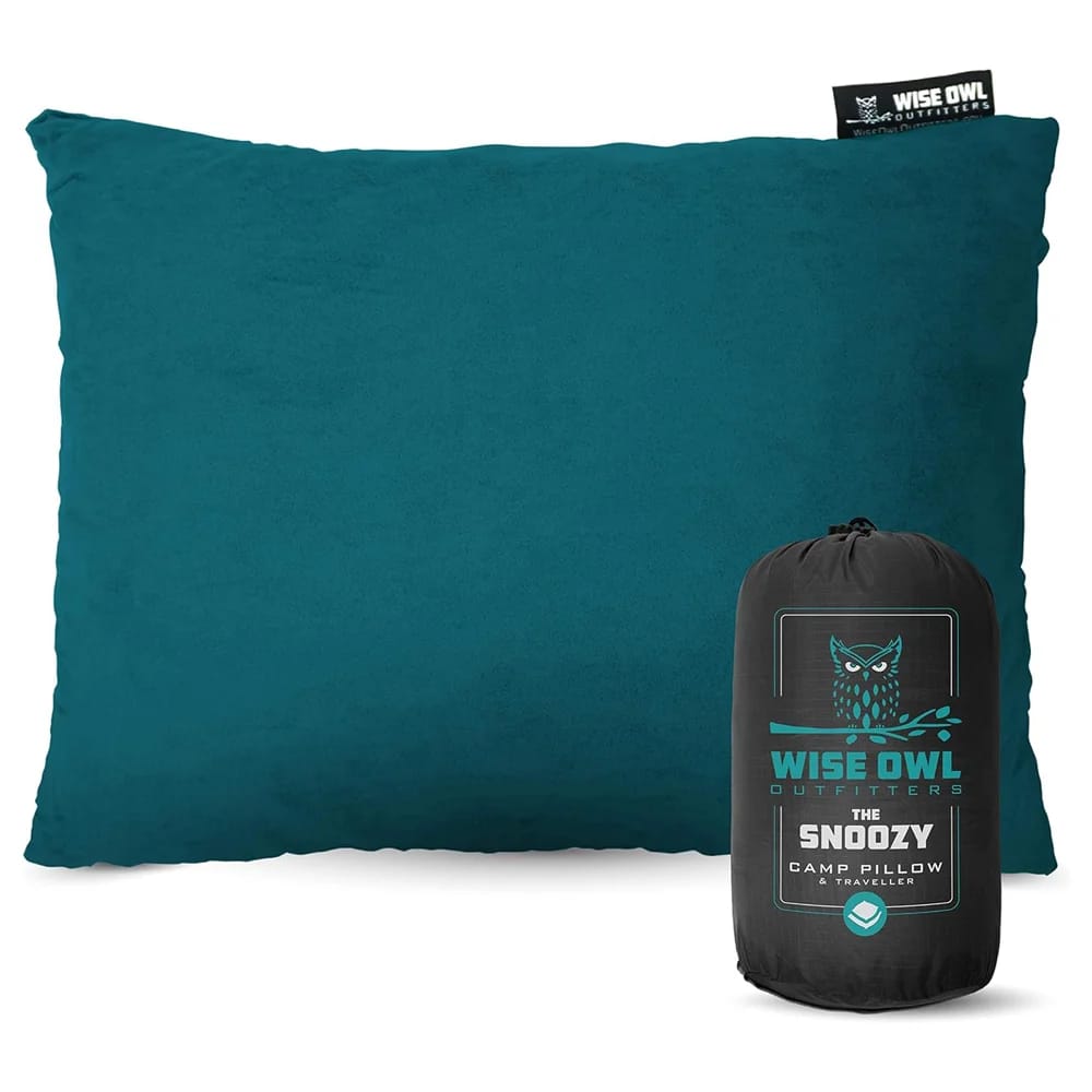 Wise Owl Outfitters Small Camping Pillow, Green