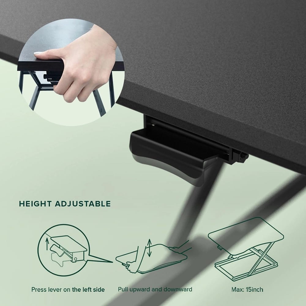 Zinus Molly Standing Desk, Black