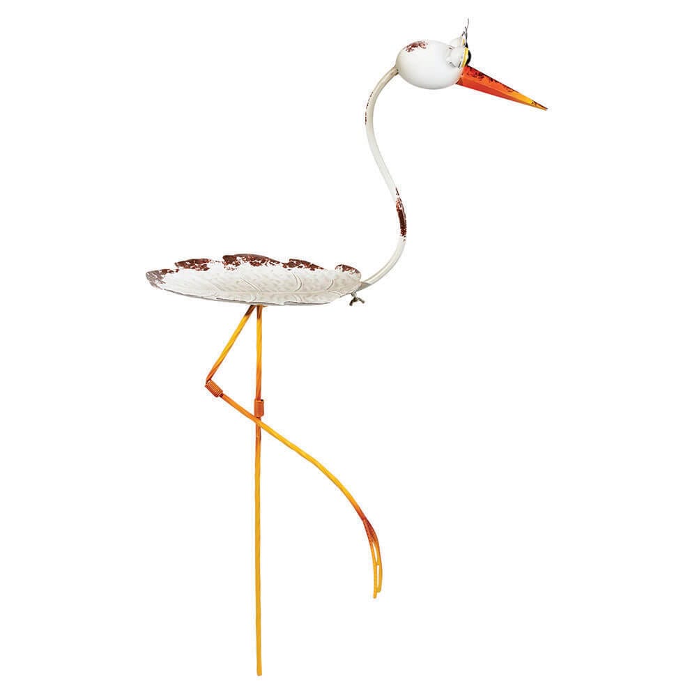 Outdoor Living Accents Metal Flamingo Bird Feeder, 37"