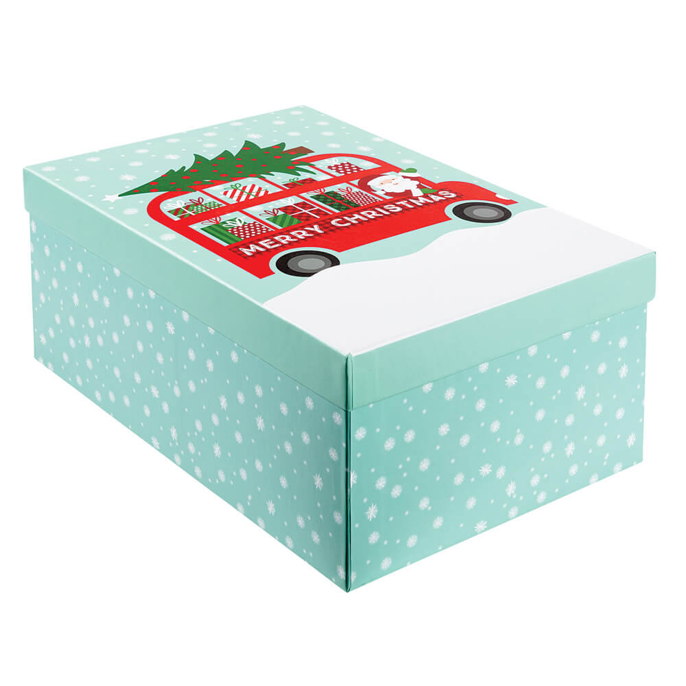 Large Rectangle Christmas Gift Box with Ribbon