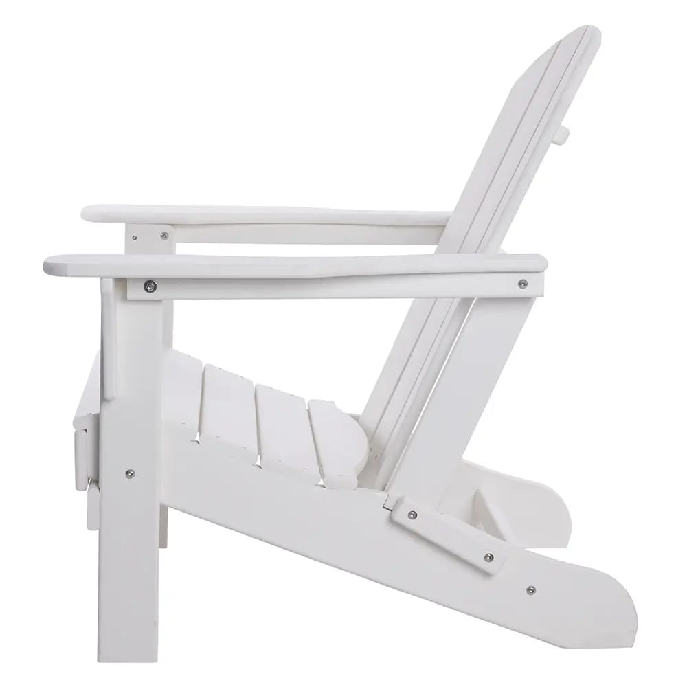 Folding Adirondack Chair, White