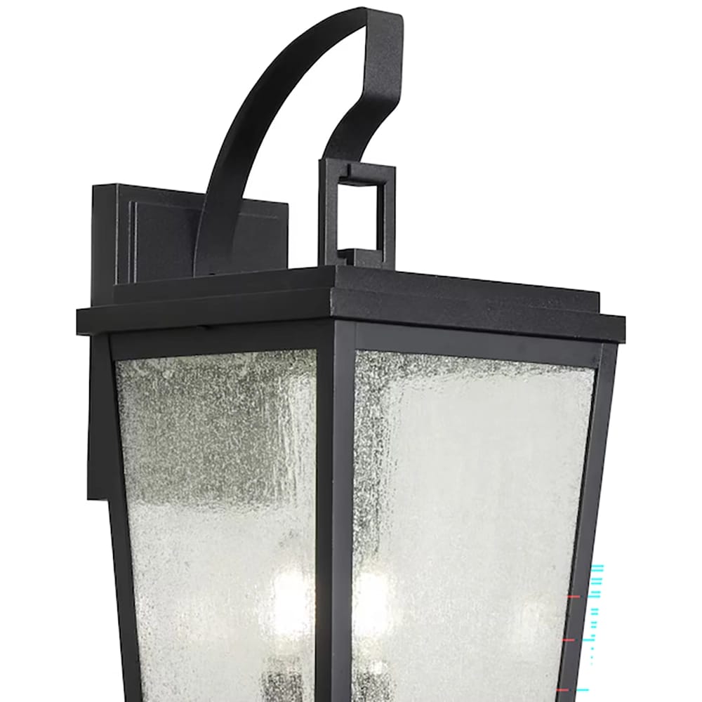 allen + roth Mt Airy 3-Light Outdoor Wall Light, Black