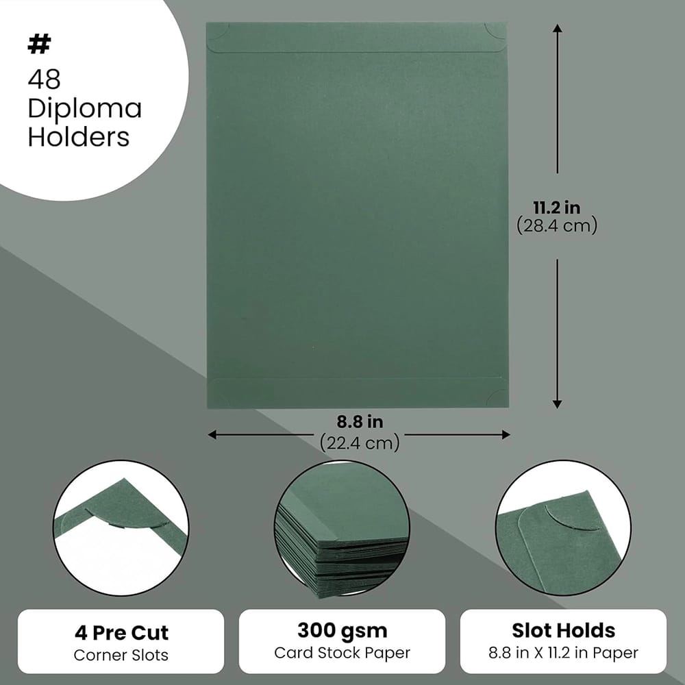 Single Sided Award Certificate Holders 48 Pack