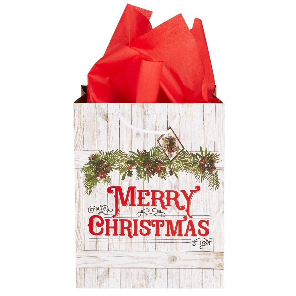 Large Country Christmas Gift Bag