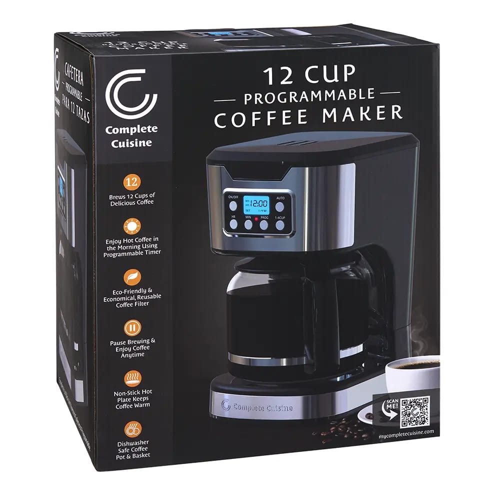 Complete Cuisine 12 Cup Programmable Coffee Maker