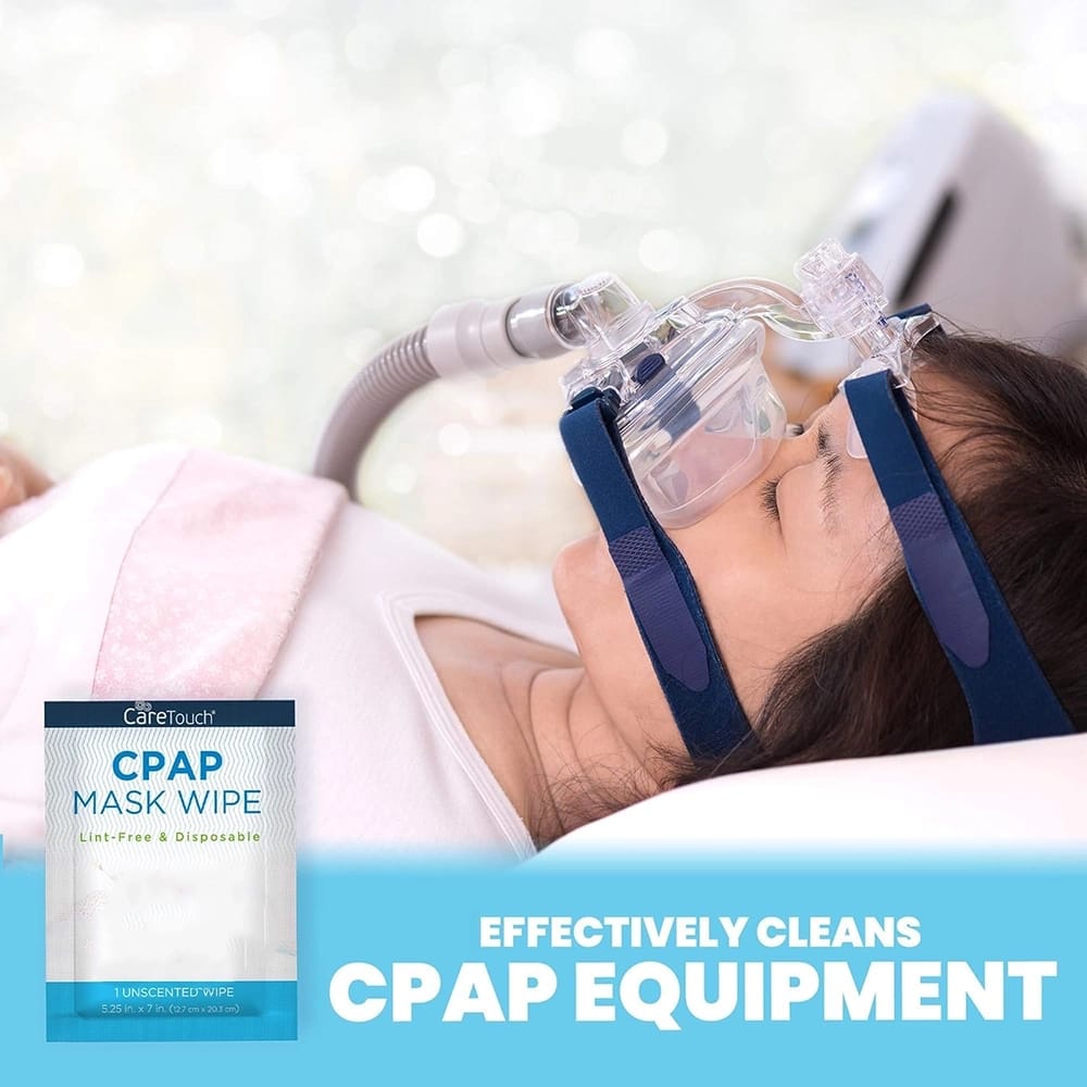 CareTouch Individually Wrapped Unscented CPAP Mask Wipes, 40 Count