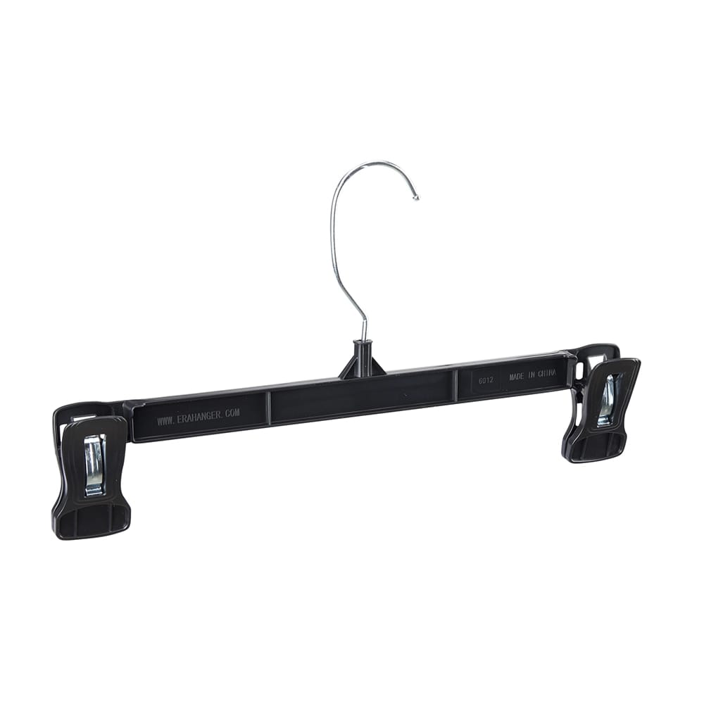 12" Pants/Skirt Hanger, Black, 200 Pack