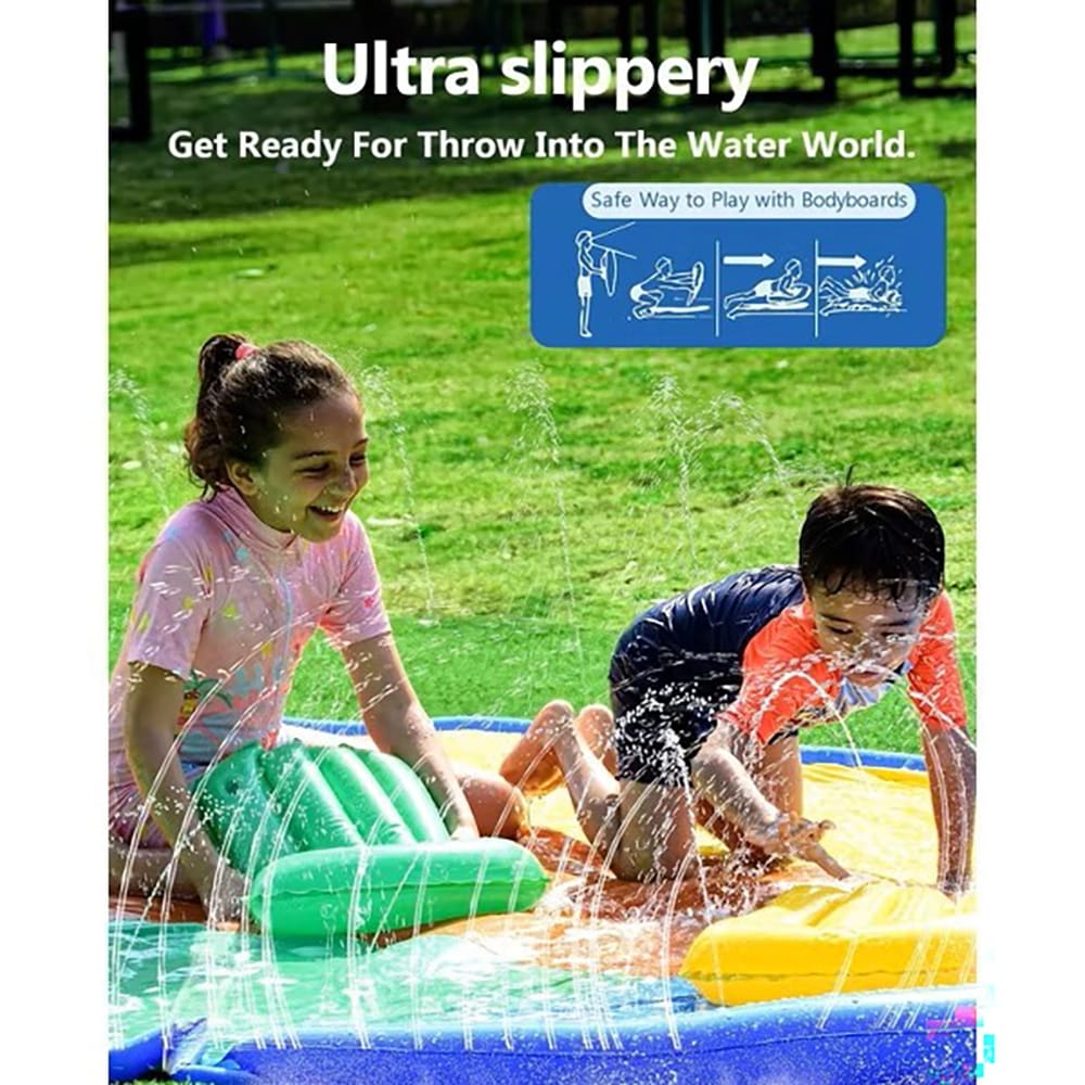 Sunrio 16' x 80" Triple Lawn Water Slide