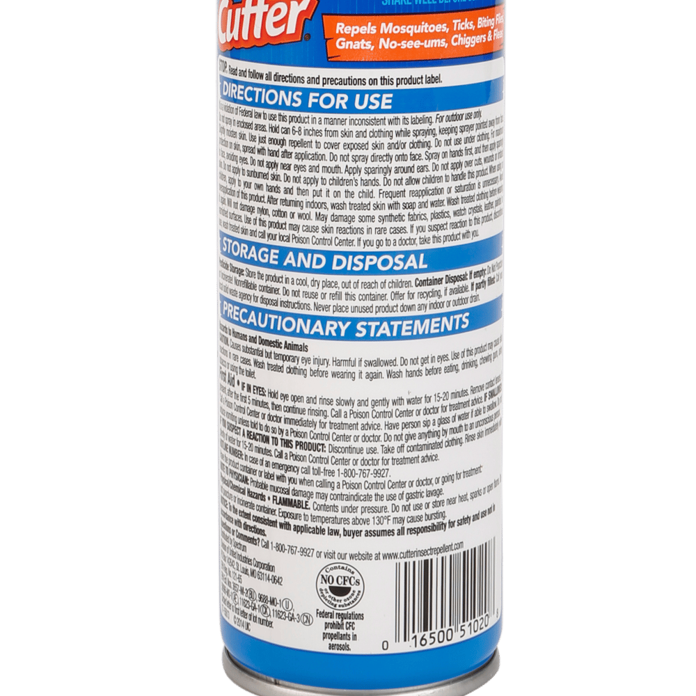 Cutter Unscented Insect Repellent, 6 oz