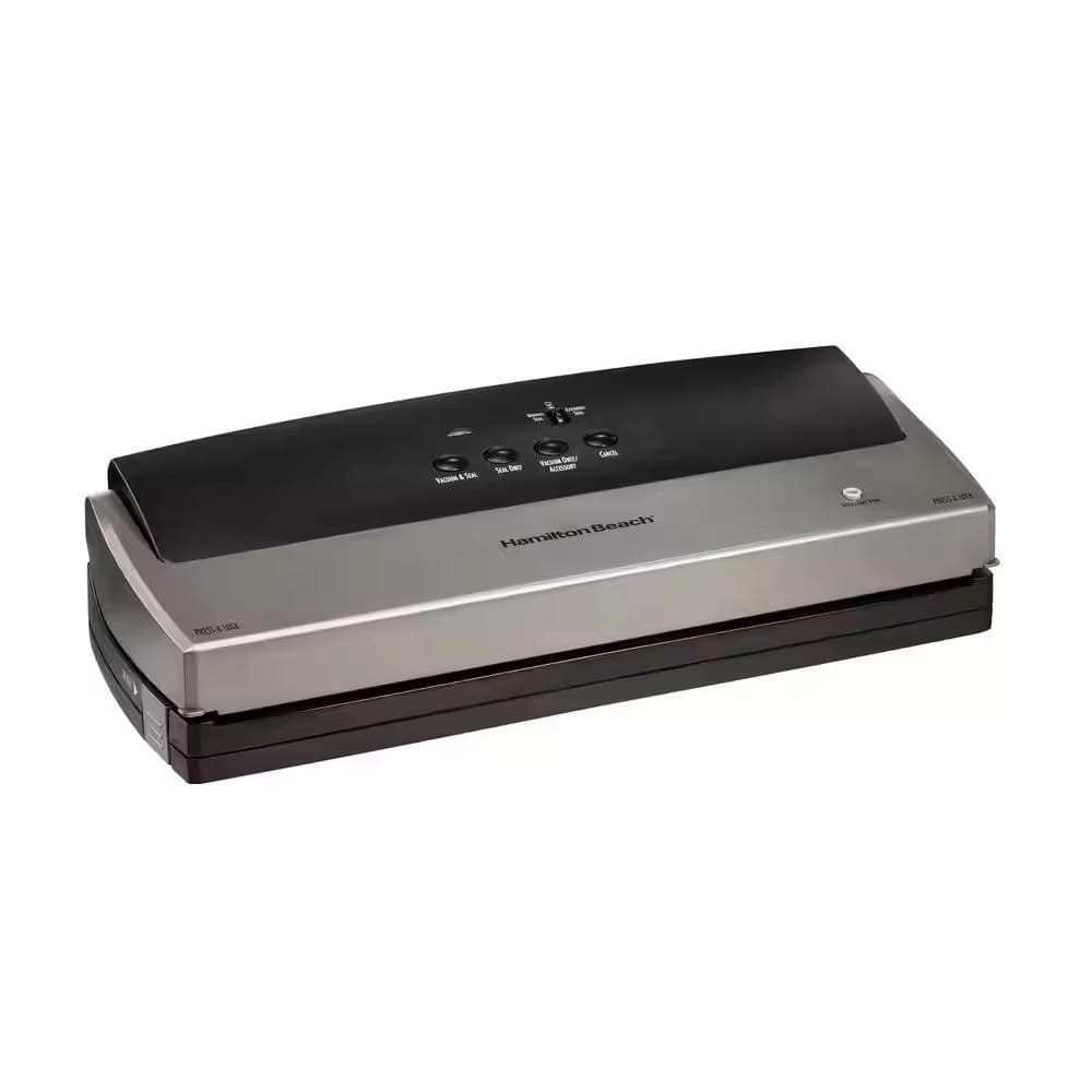 Hamilton Beach Nutrifresh Food Vacuum Sealer with Extended Seal, Black