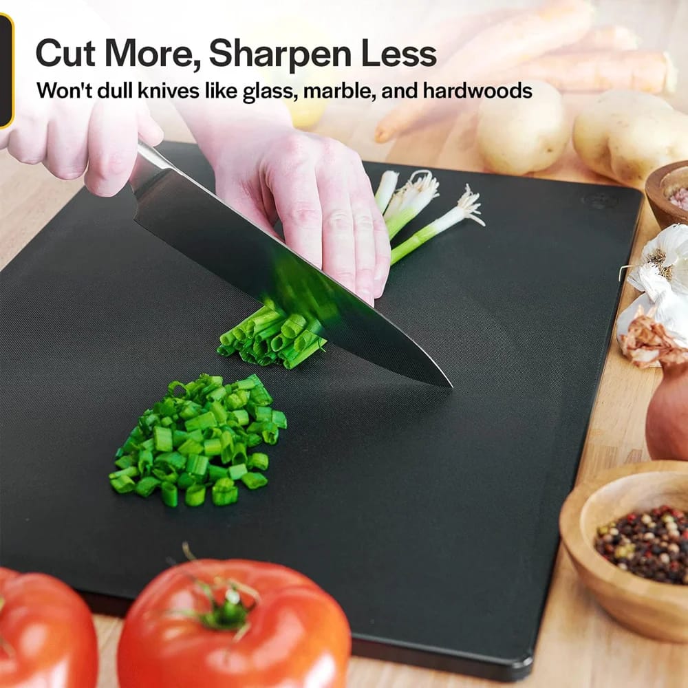 Thirteen Chefs Plastic Non-Slip Cutting Board, 20" x 15"