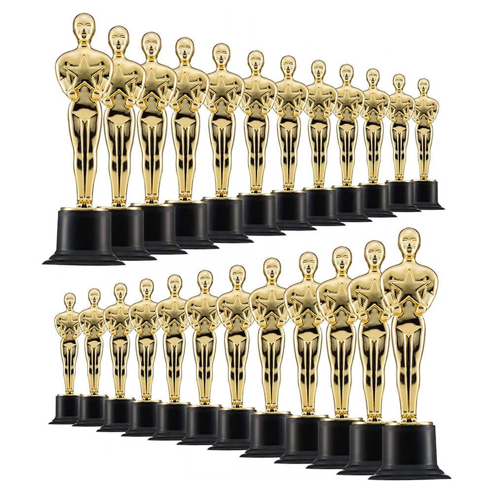 Prextex Trophy Awards, 24-Pack, Gold