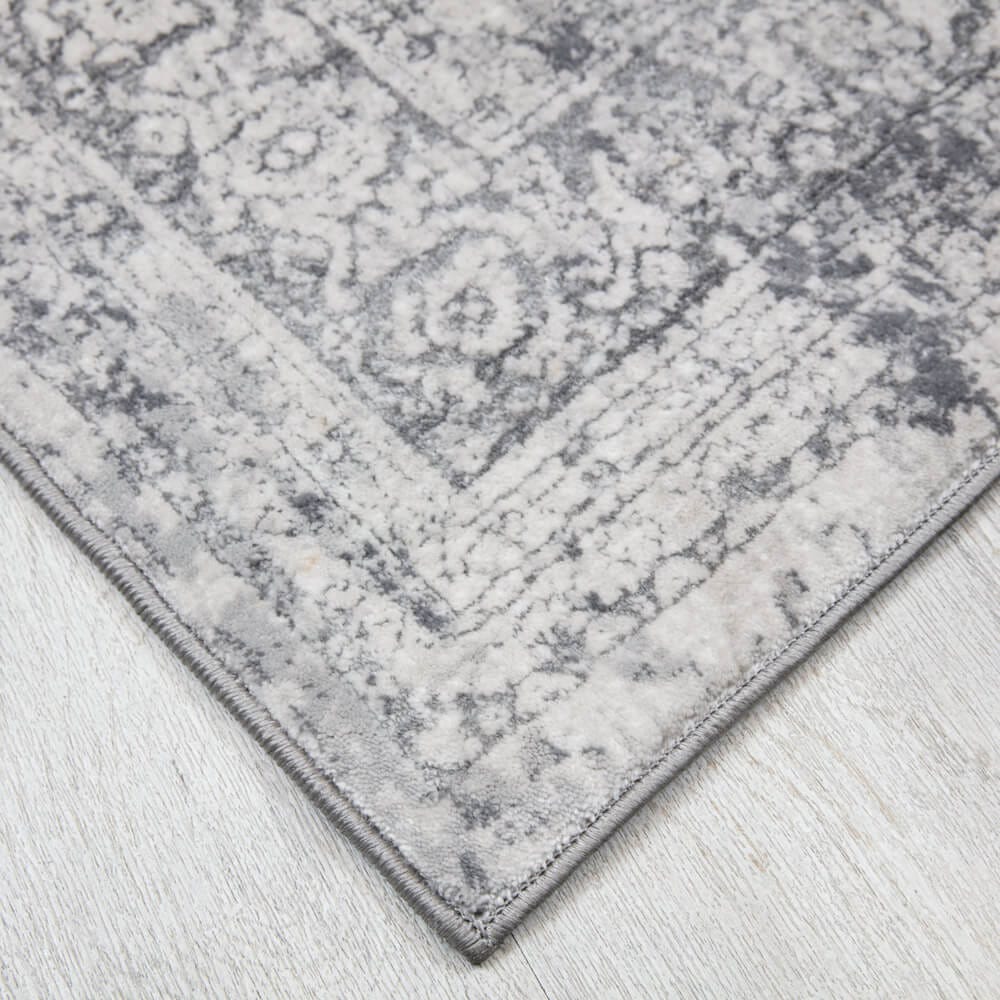 Verona II Area Rug, 7'10" x 8'11", Gray & Cream