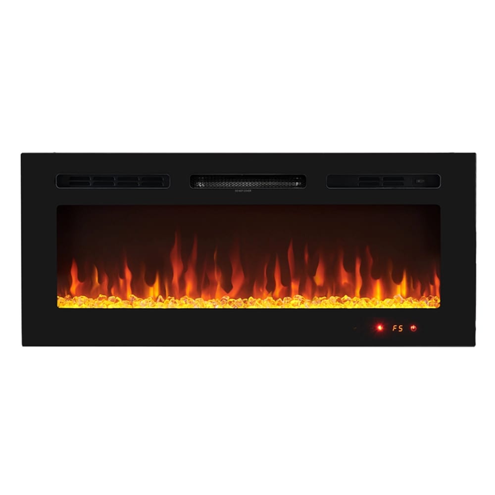 Naomi Home 40" Wall Mounted Electric Fireplace, Black