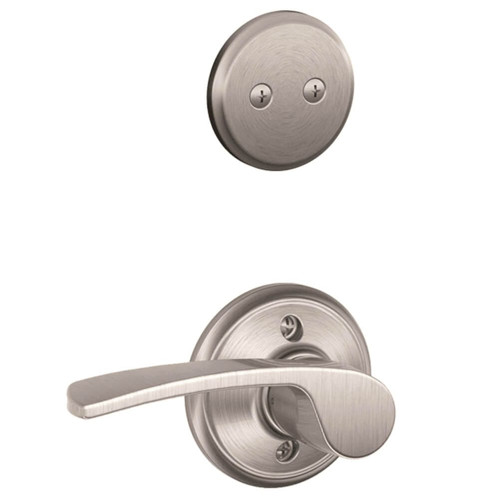 Schlage Merano Right-Handed Dummy Interior Pack, Satin Nickel