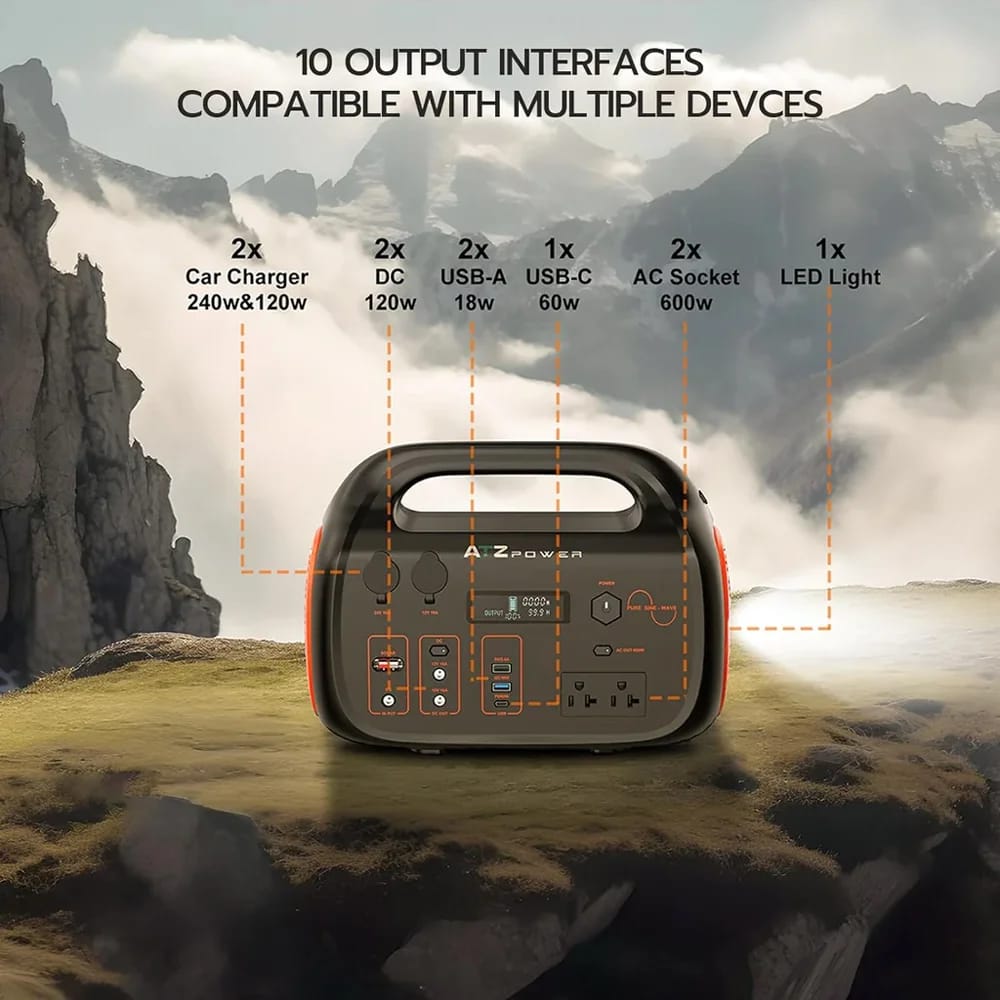 ATZ Power 600W Portable Power Station