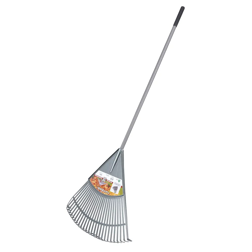 TuffRake Gray Leaf Rake, 24"