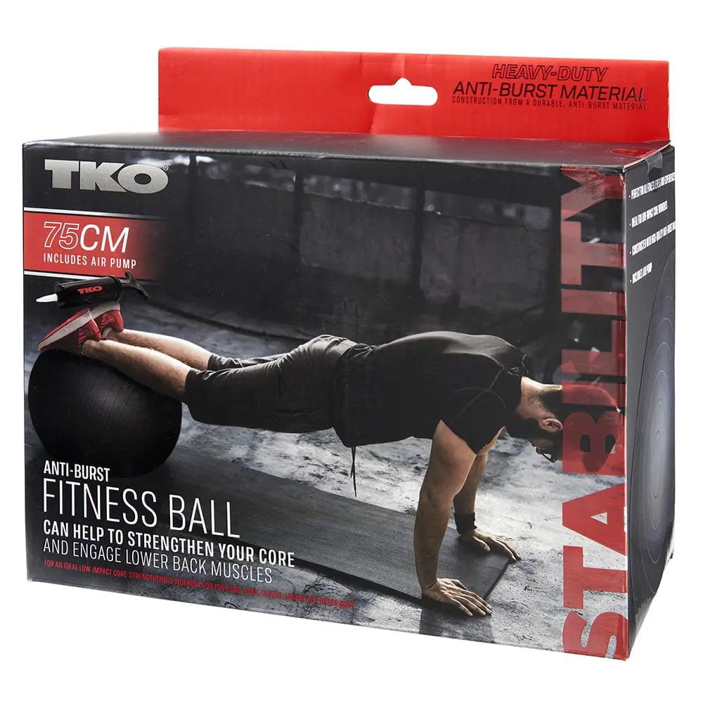 TKO Anti-Burst Heavy-Duty Fitness Ball, 75 cm