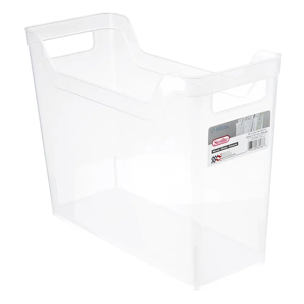Sterilite Clear Narrow Storage Bin
