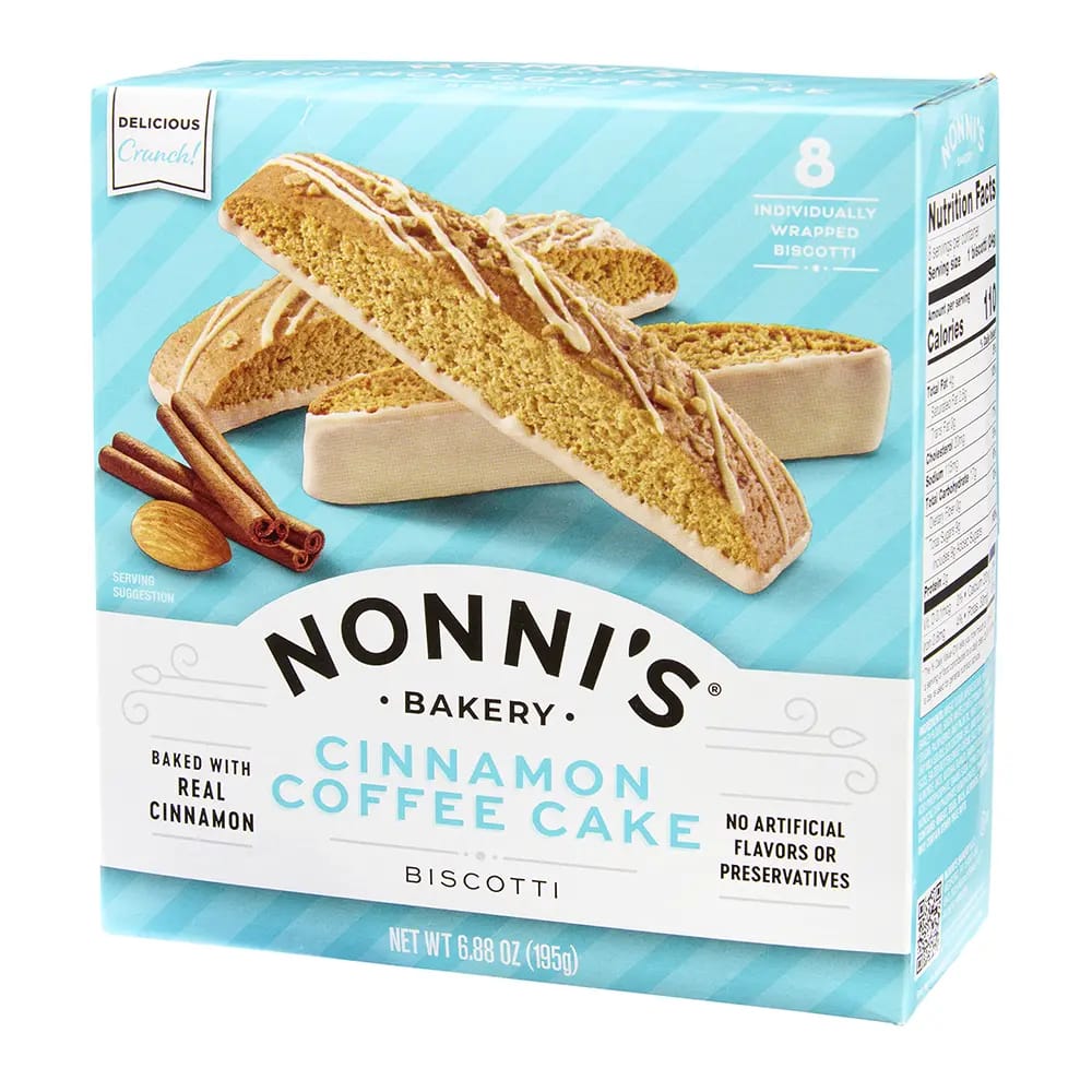Nonni's Cinnamon Coffee Cake Biscotti, 8 pk, 6.88 oz